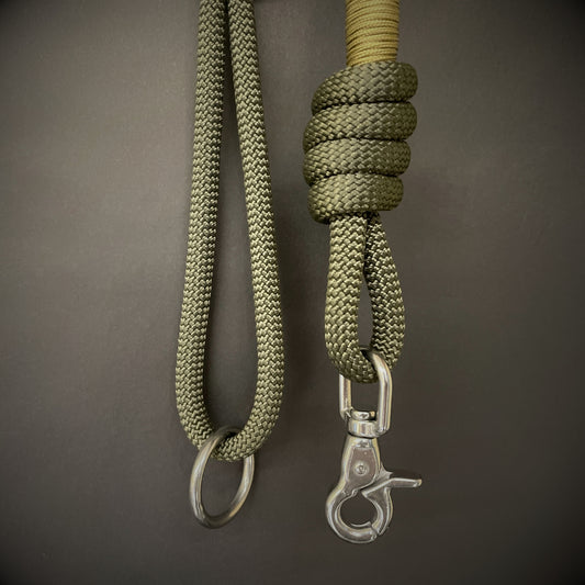 Knotted Dog Lead with Stainless Steel Lobster Clasp and 275 Wrap