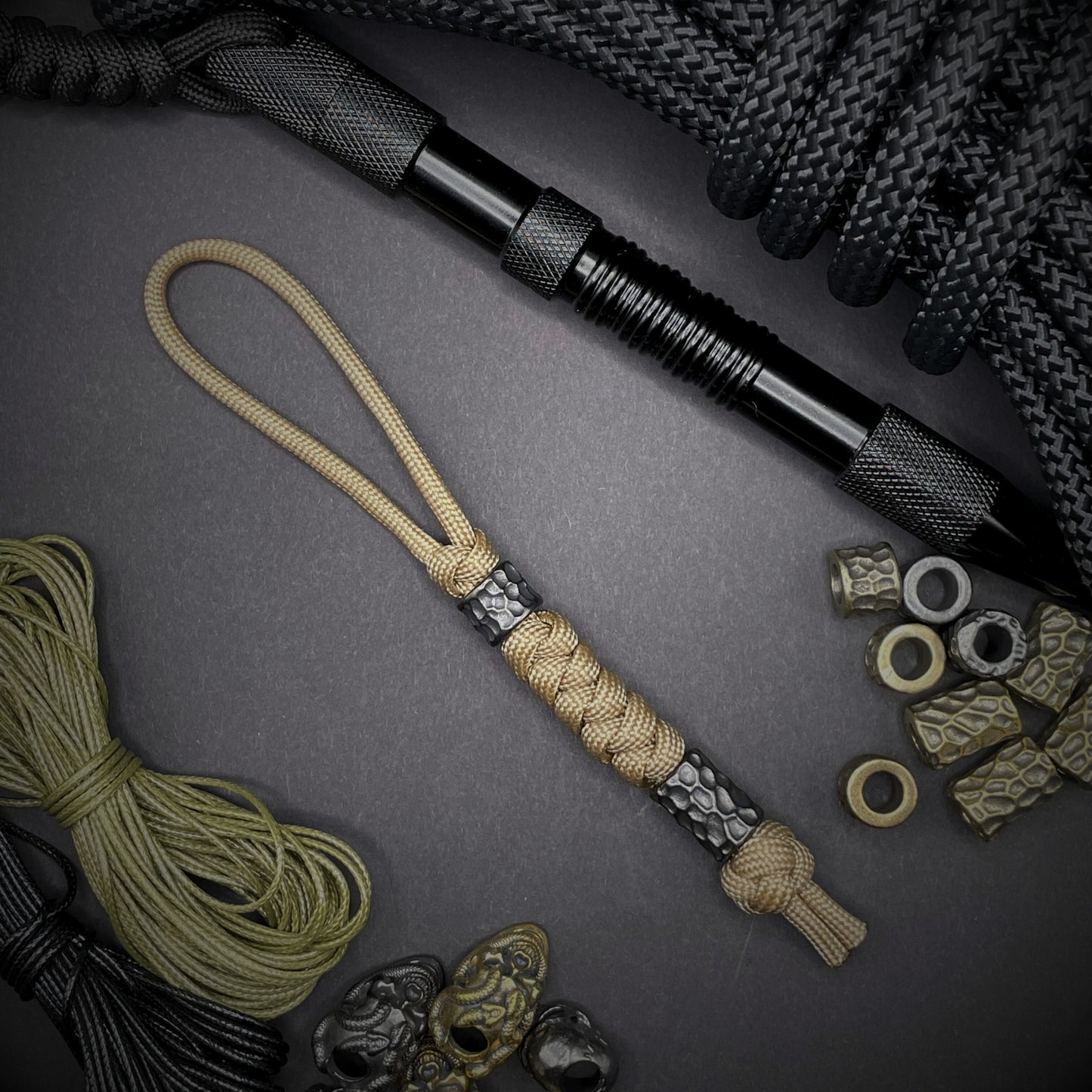 550 Paracord Lanyard with EDC Beads | Style 1