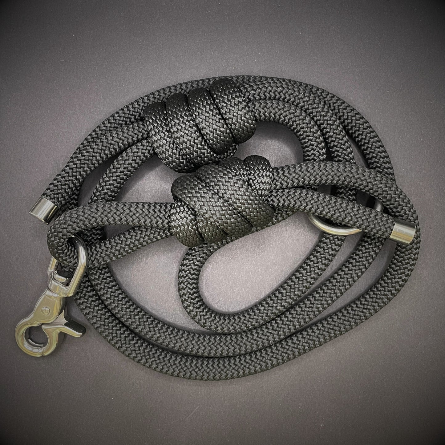 Knotted Dog Lead with Stainless Steel Lobster Clasp