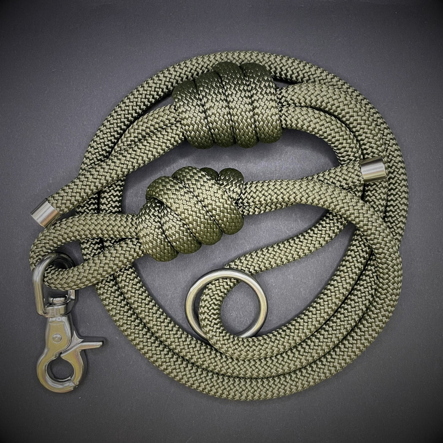 Knotted Dog Lead with Stainless Steel Lobster Clasp