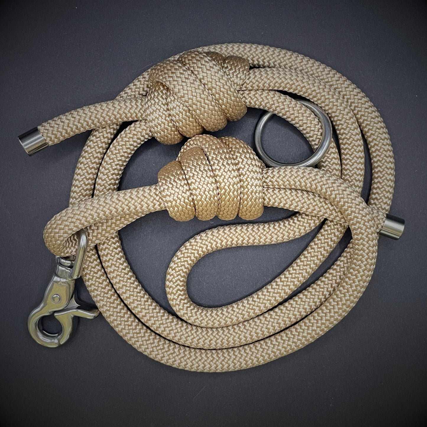 Knotted Dog Lead with Stainless Steel Lobster Clasp