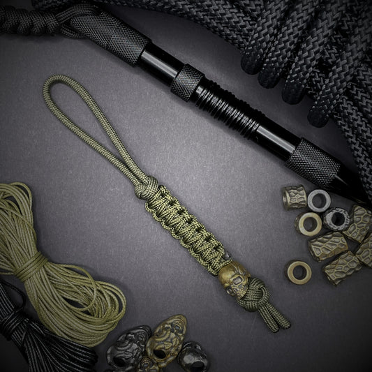 550 Paracord Knife Lanyard EDC Beads | Style 3
