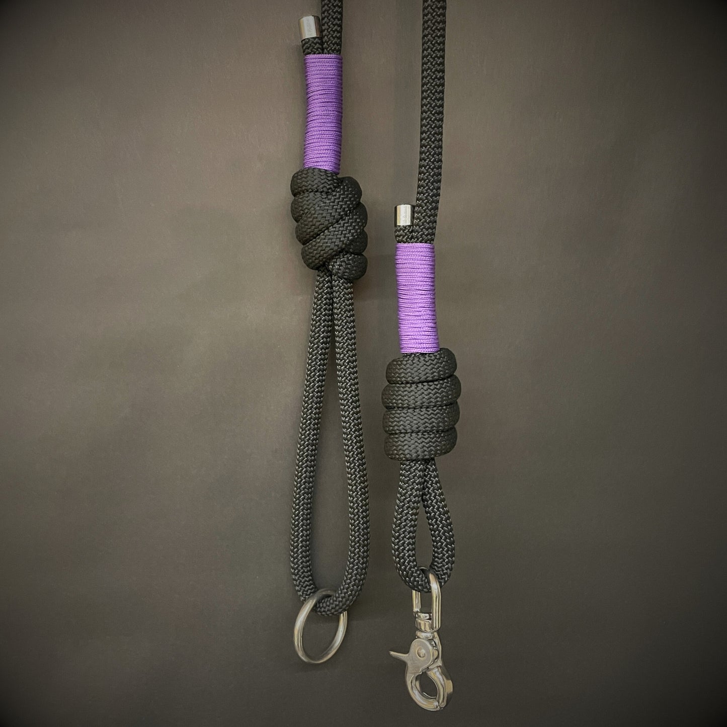 Knotted Dog Lead with Stainless Steel Lobster Clasp and 275 Wrap