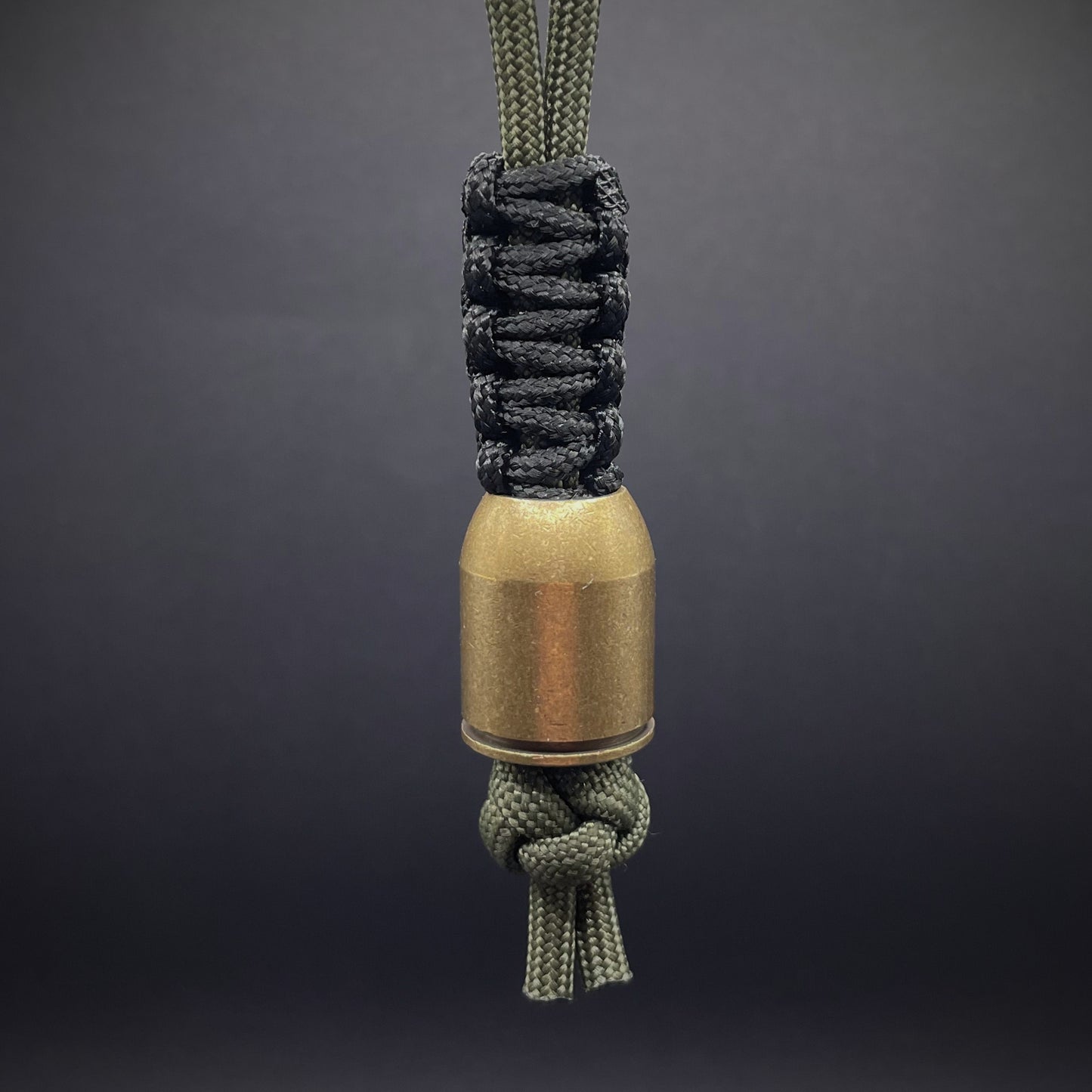 550 Paracord Knife Lanyard with Heavy Bullet EDC Bead | Style 10