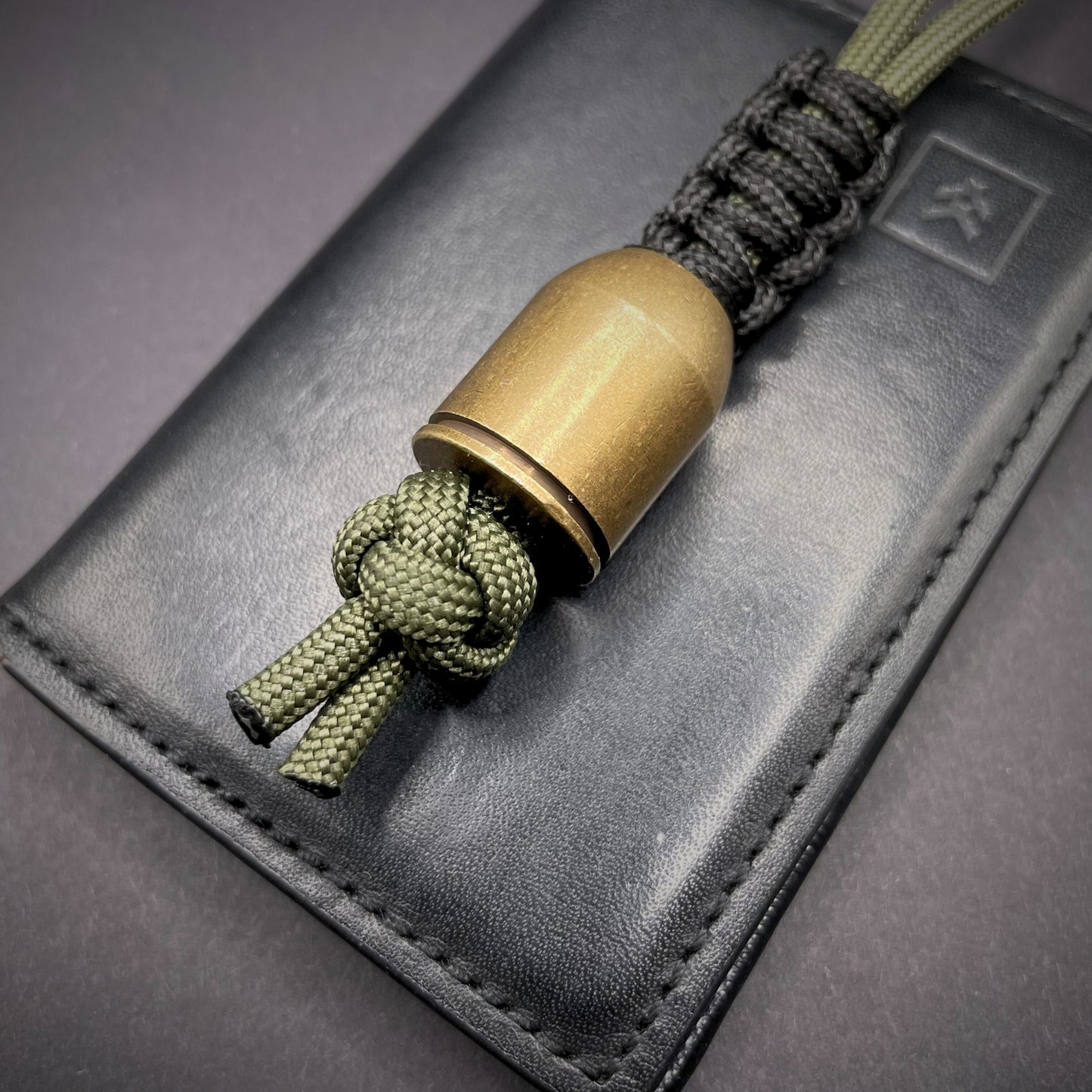 550 Paracord Knife Lanyard with Heavy Bullet EDC Bead | Style 10
