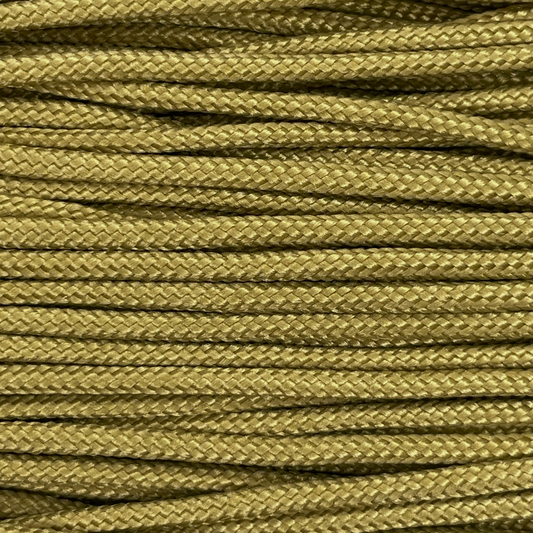 Close-up image of Khaki 275 Paracord, showcasing the vibrant colour and texture of the material.