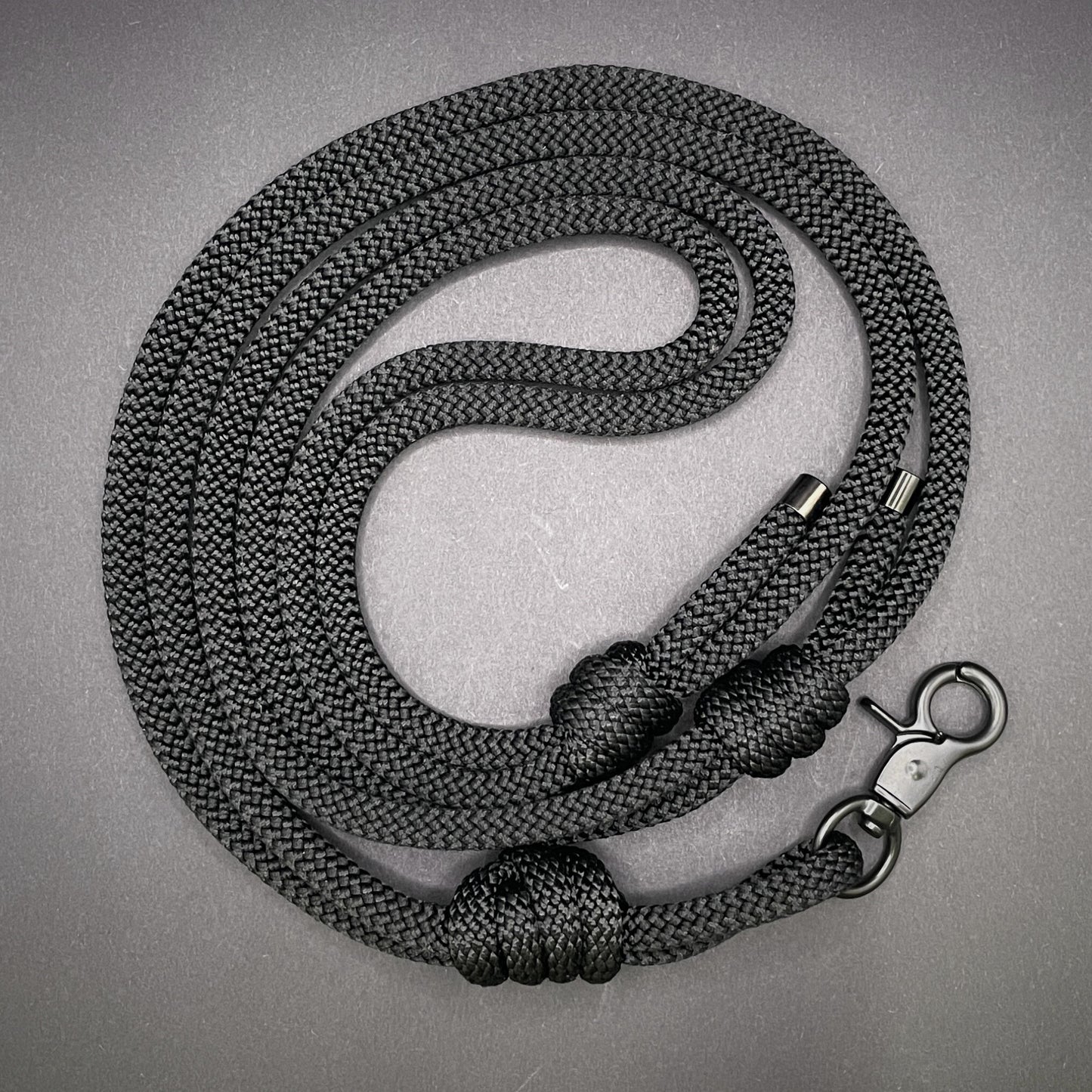 Knotted Adjustable Cross Body Sling with Black Fittings