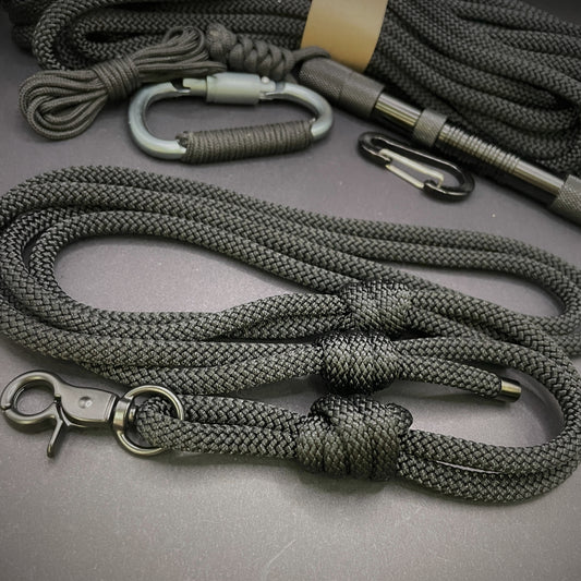 Knotted Adjustable Cross Body Sling with Black Fittings