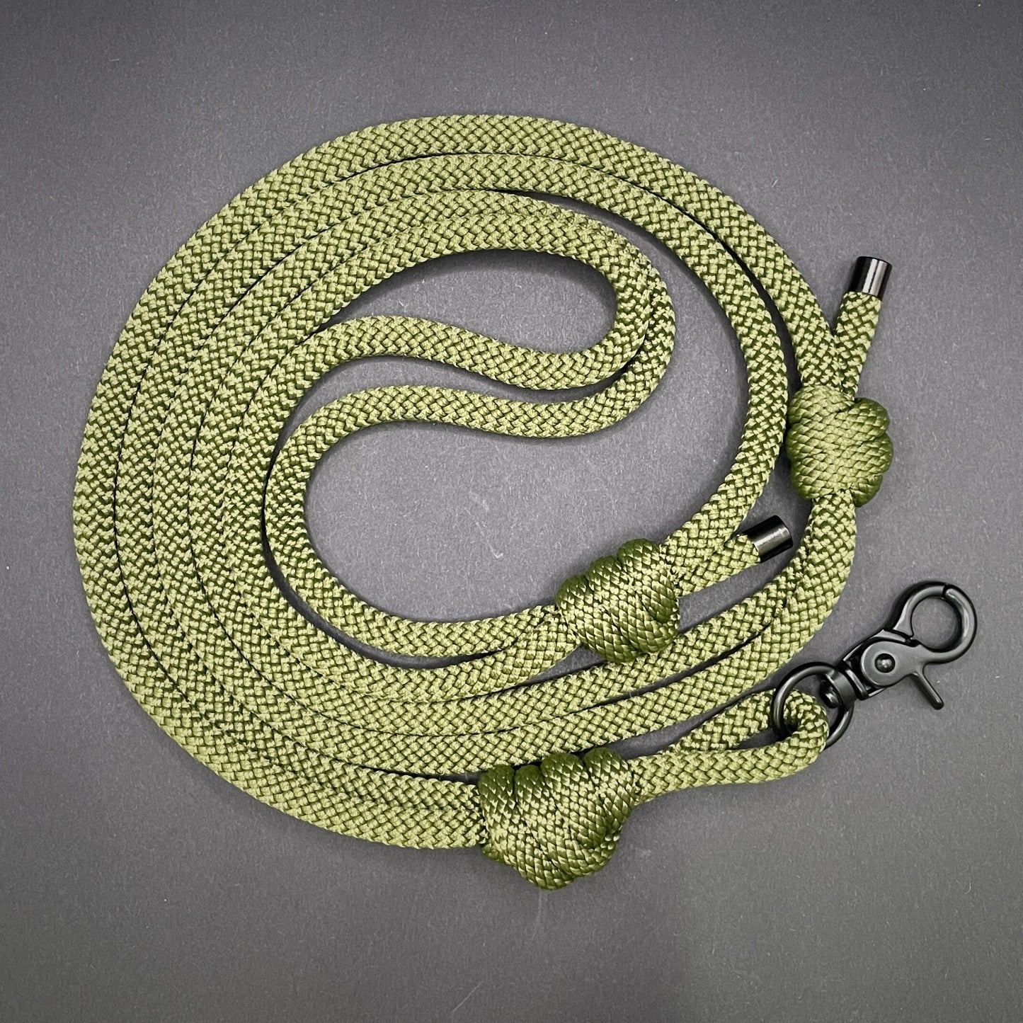 Knotted Adjustable Cross Body Sling with Black Fittings