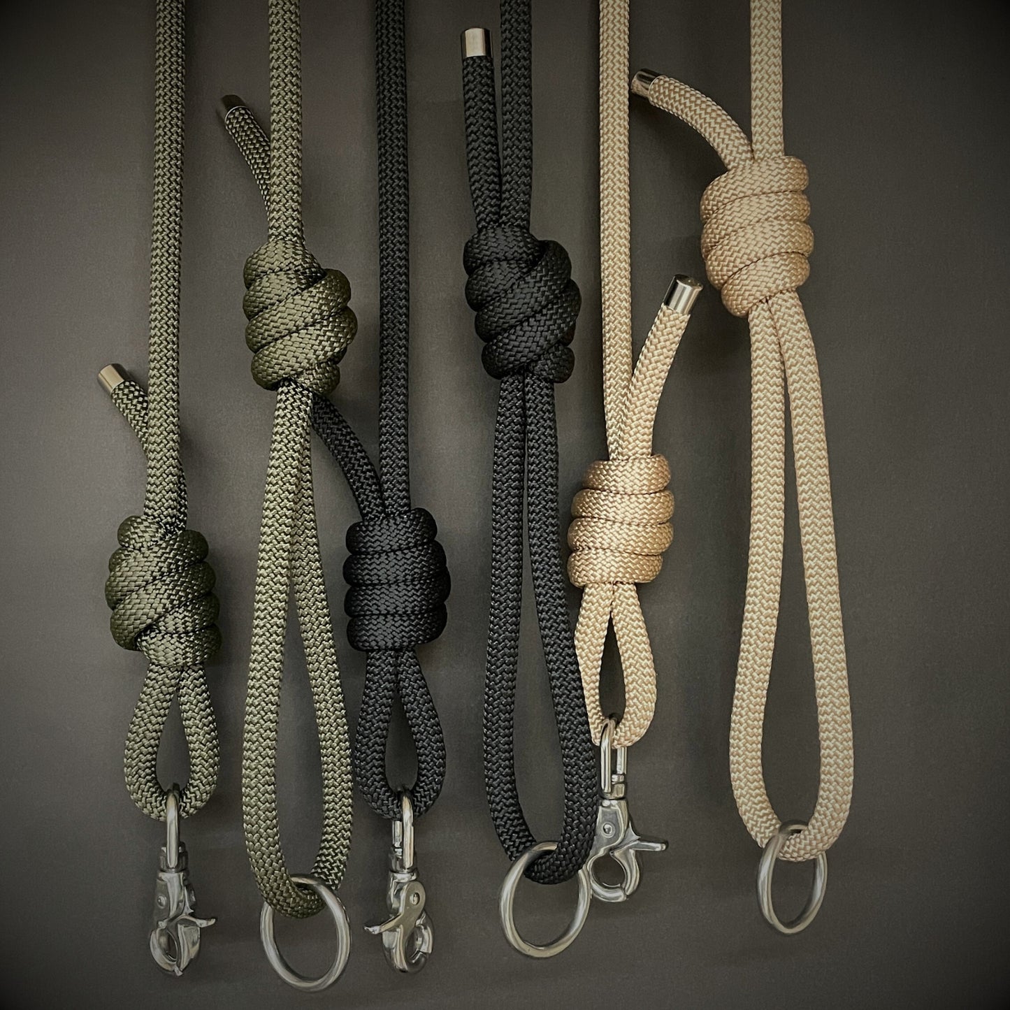 Knotted Dog Lead with Stainless Steel Lobster Clasp
