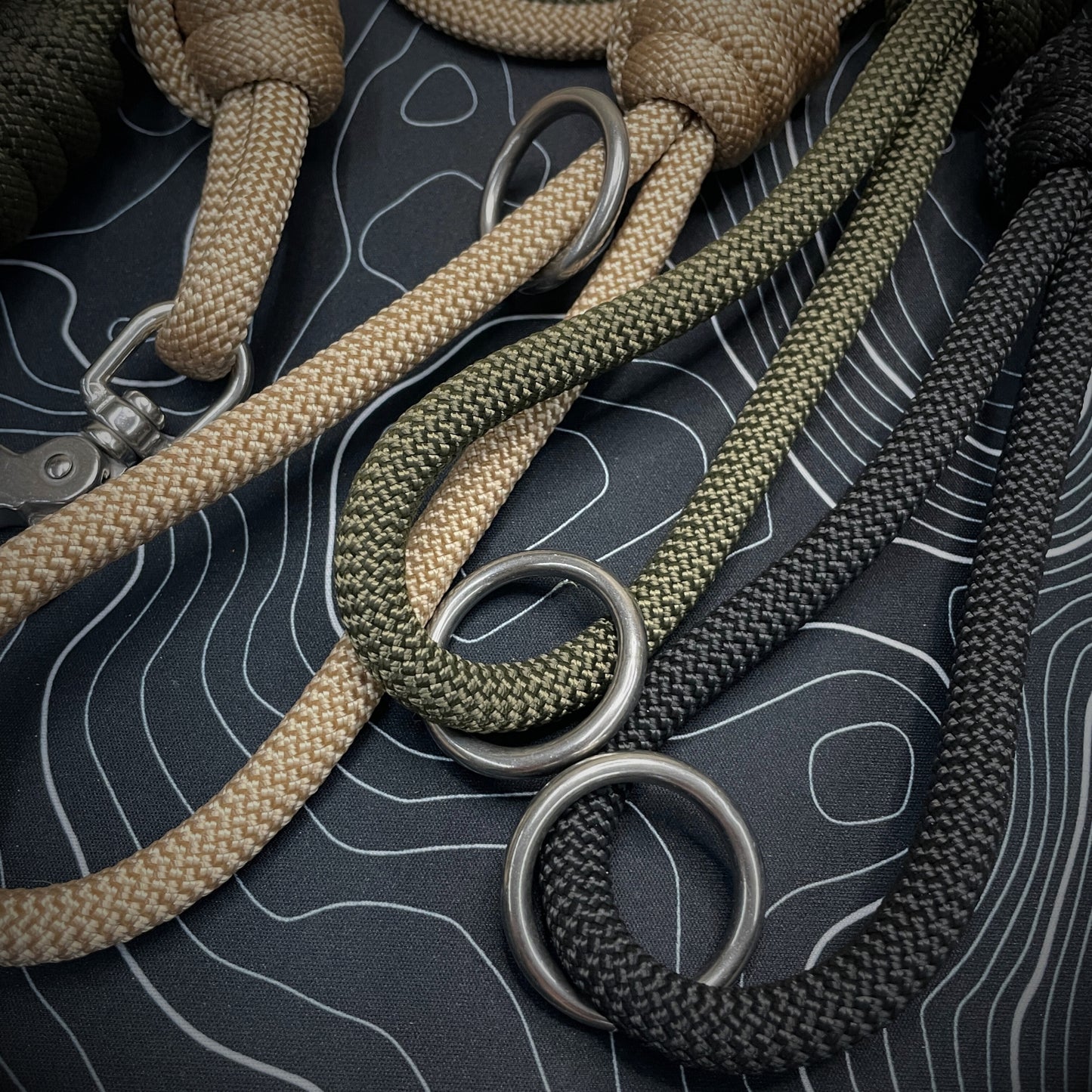 Knotted Dog Lead with Stainless Steel Lobster Clasp