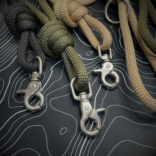 Knotted Dog Lead with Stainless Steel Lobster Clasp