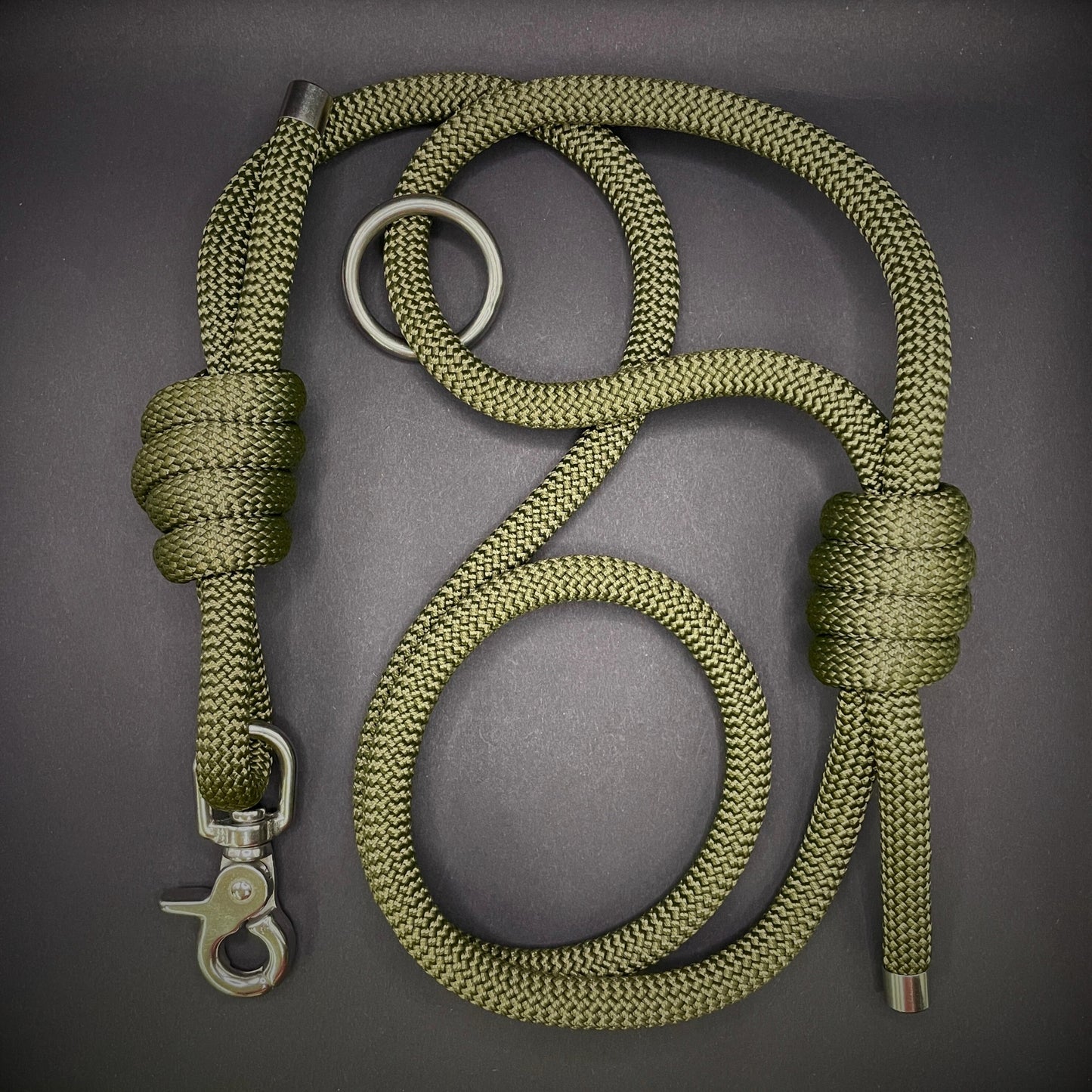 Knotted Dog Lead with Stainless Steel Lobster Clasp