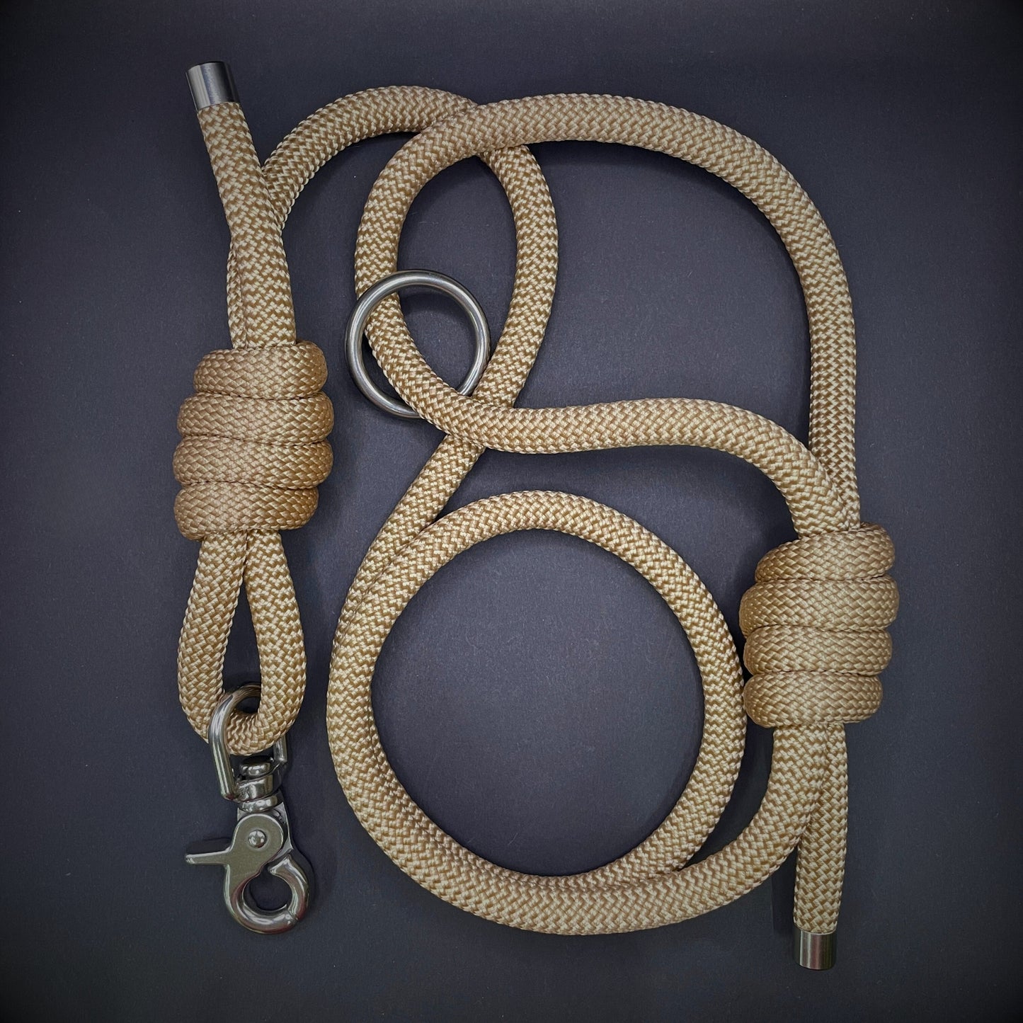 Knotted Dog Lead with Stainless Steel Lobster Clasp