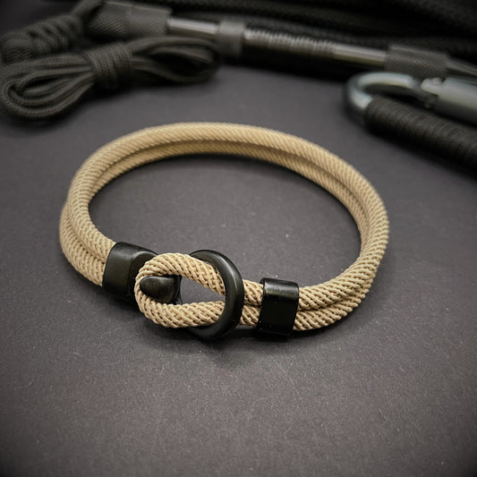 Minimalist Rope Bracelet with Hook and Loop Clasp