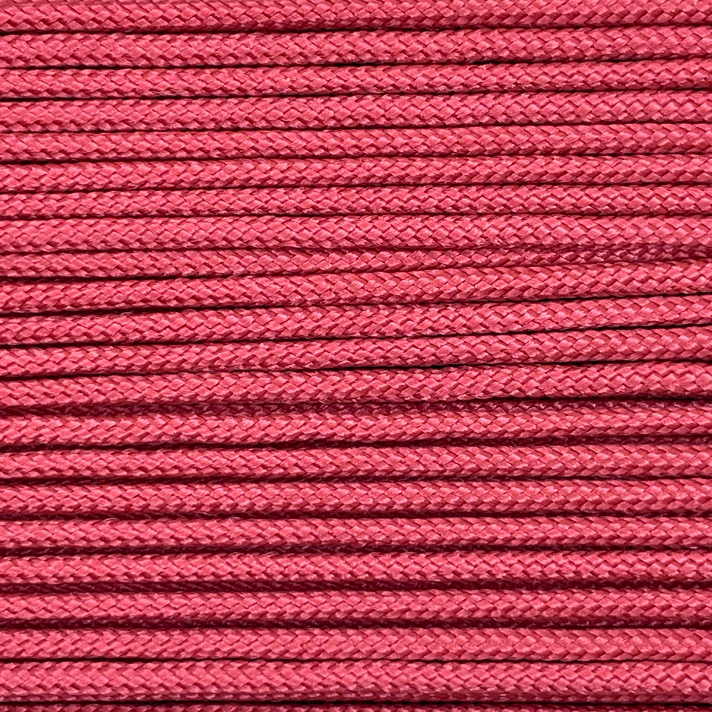 Close-up image of Wine Red 275 Paracord, showcasing the vibrant colour and texture of the material.