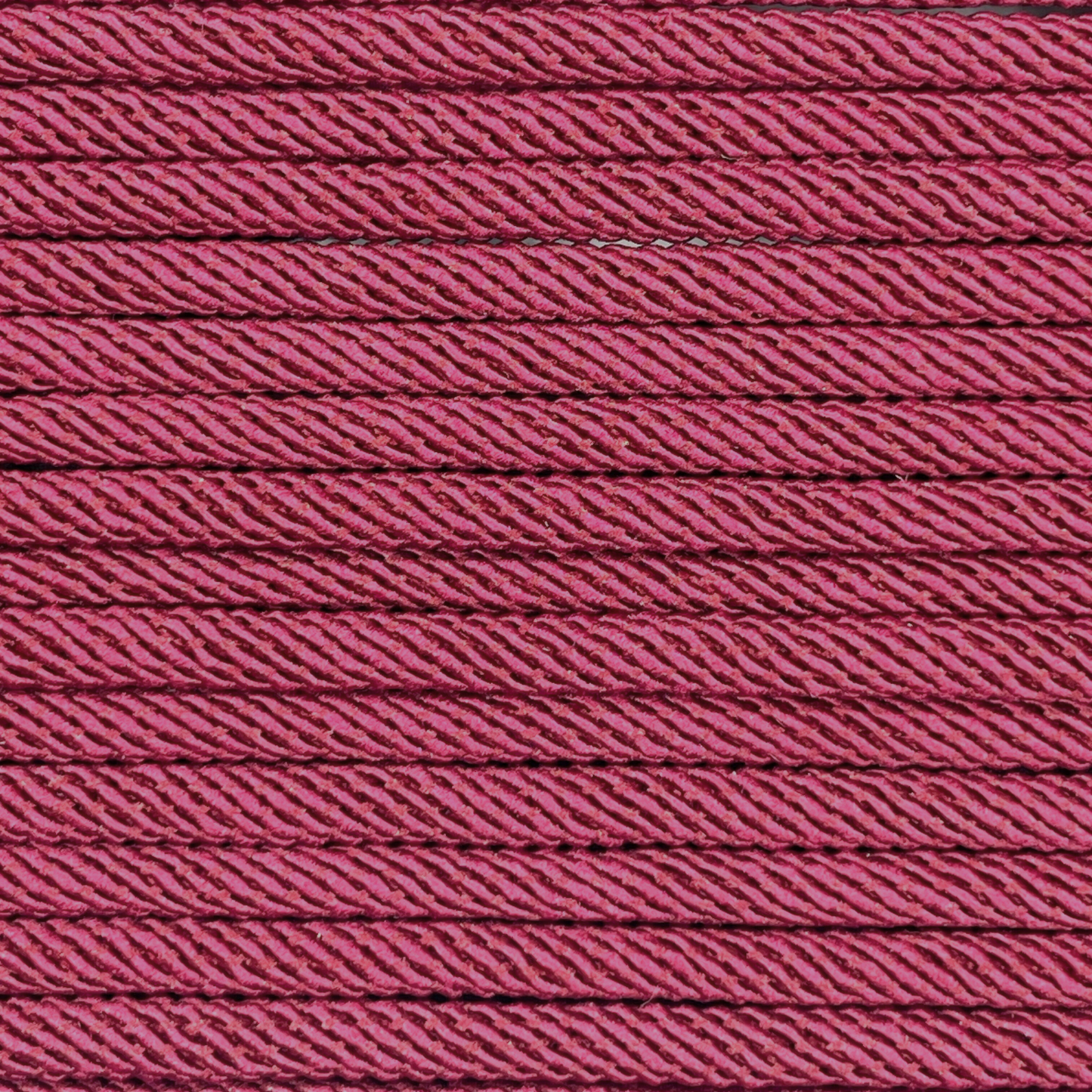 Close-up image of Wine Red 5mm Milan Rope, showcasing the vibrant colour and texture of the material.