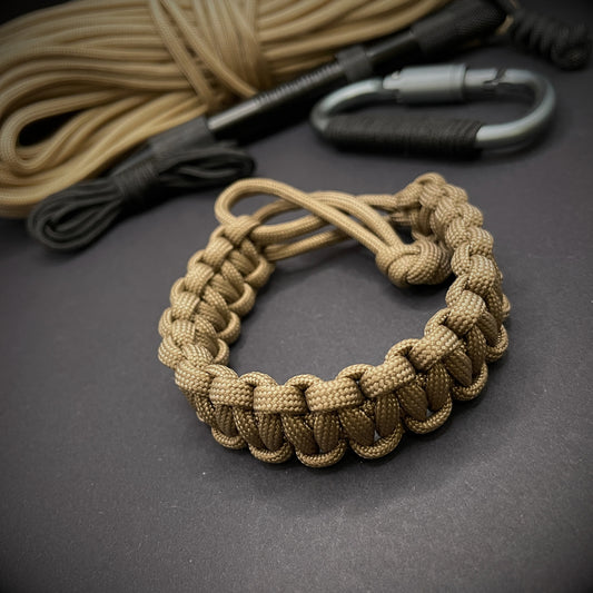 Woven Paracord Bracelet with Sliding Knot