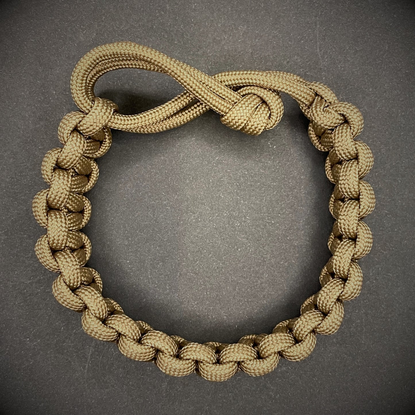 Woven Paracord Bracelet with Sliding Knot