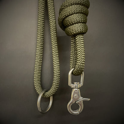 Knotted Dog Lead with Stainless Steel Lobster Clasp and 275 Wrap