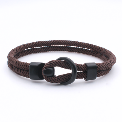 Minimalist Rope Bracelet with Round Clasp