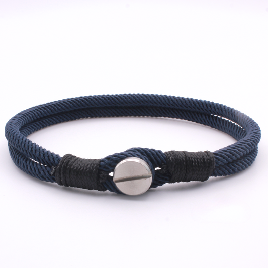 Minimalist Rope Bracelet with Screw Clasp