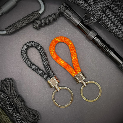 8mm Rope Swivel Keychain with Gold Fittings