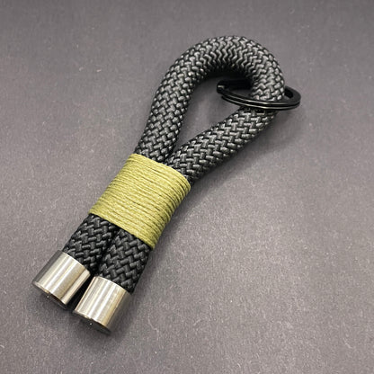10mm Rope Keychain with Waxed Cotton Wrap