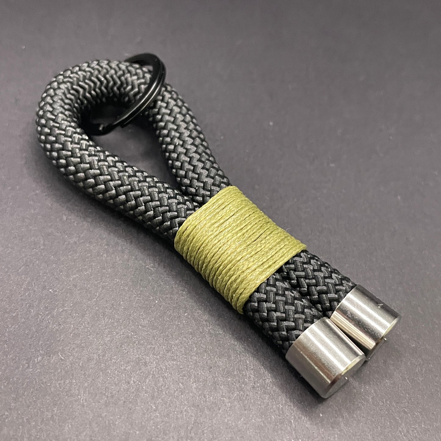 10mm Rope Keychain with Waxed Cotton Wrap
