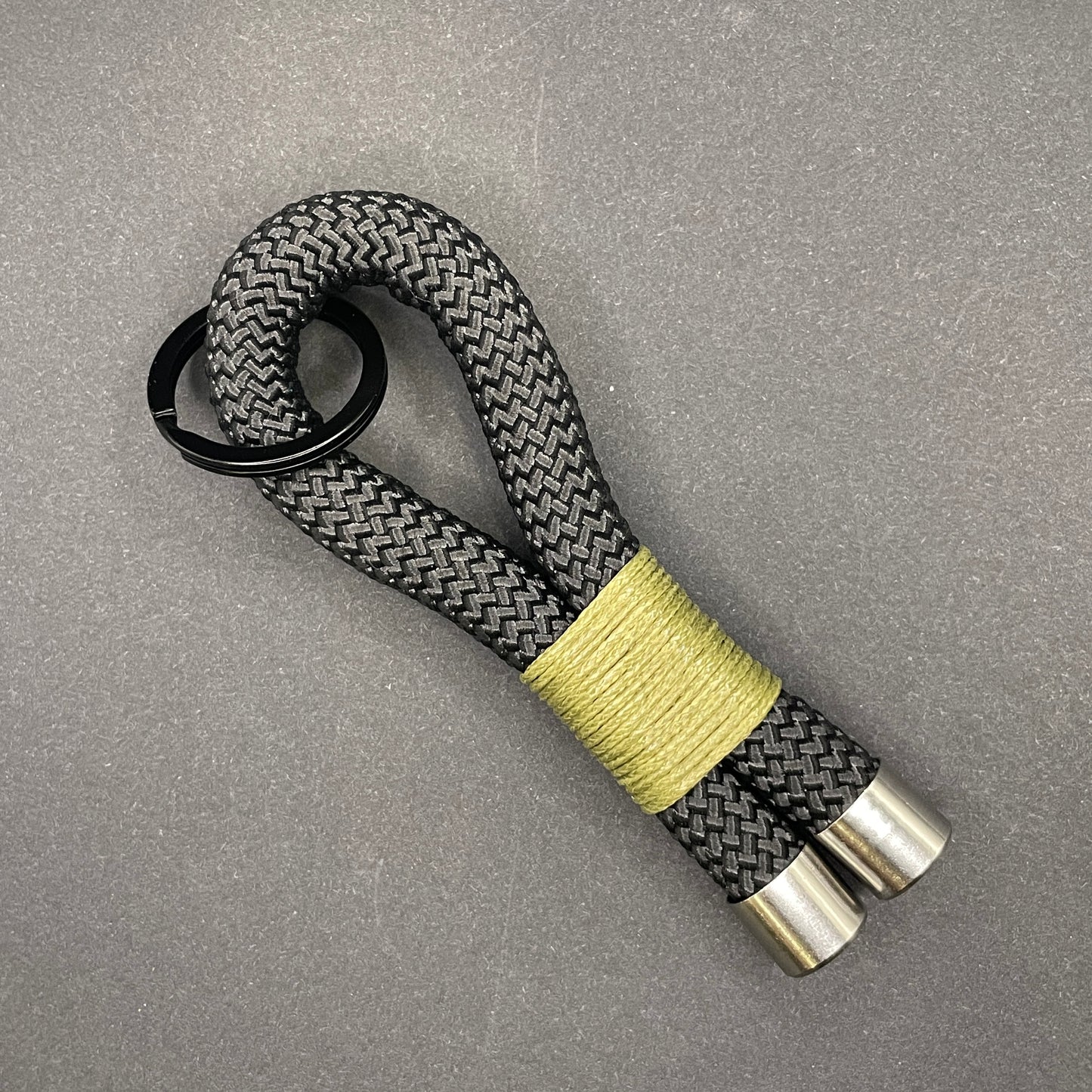 10mm Rope Keychain with Waxed Cotton Wrap