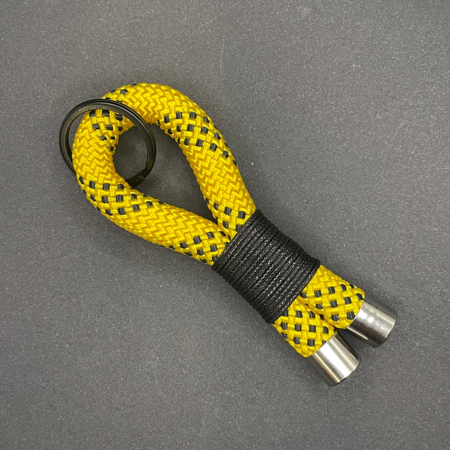 10mm Rope Keychain with Waxed Cotton Wrap