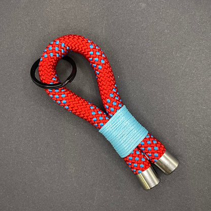 10mm Rope Keychain with Waxed Cotton Wrap