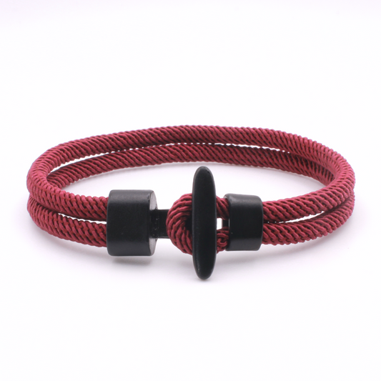 Minimalist Rope Bracelet with Bar Clasp