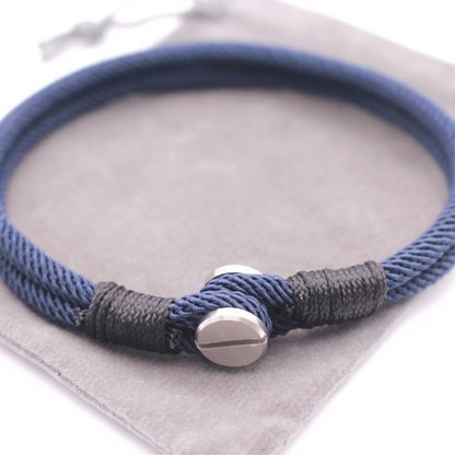 Minimalist Rope Bracelet with Screw Clasp