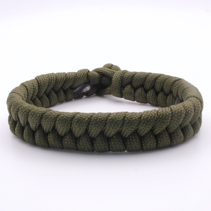 Woven Paracord Bracelet with Ball Knot