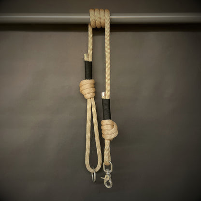 Knotted Dog Lead with Stainless Steel Lobster Clasp and 275 Wrap
