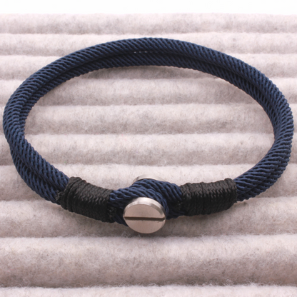 Minimalist Rope Bracelet with Screw Clasp