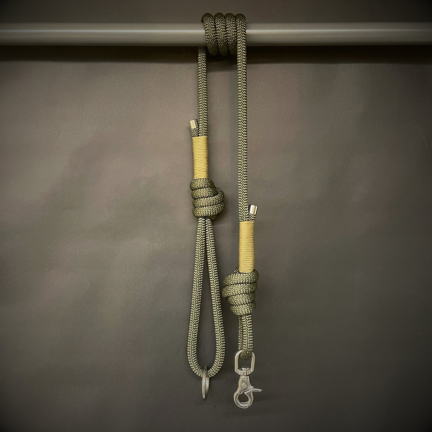 Knotted Dog Lead with Stainless Steel Lobster Clasp and 275 Wrap