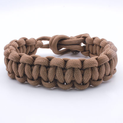 Woven Paracord Bracelet with Sliding Knot