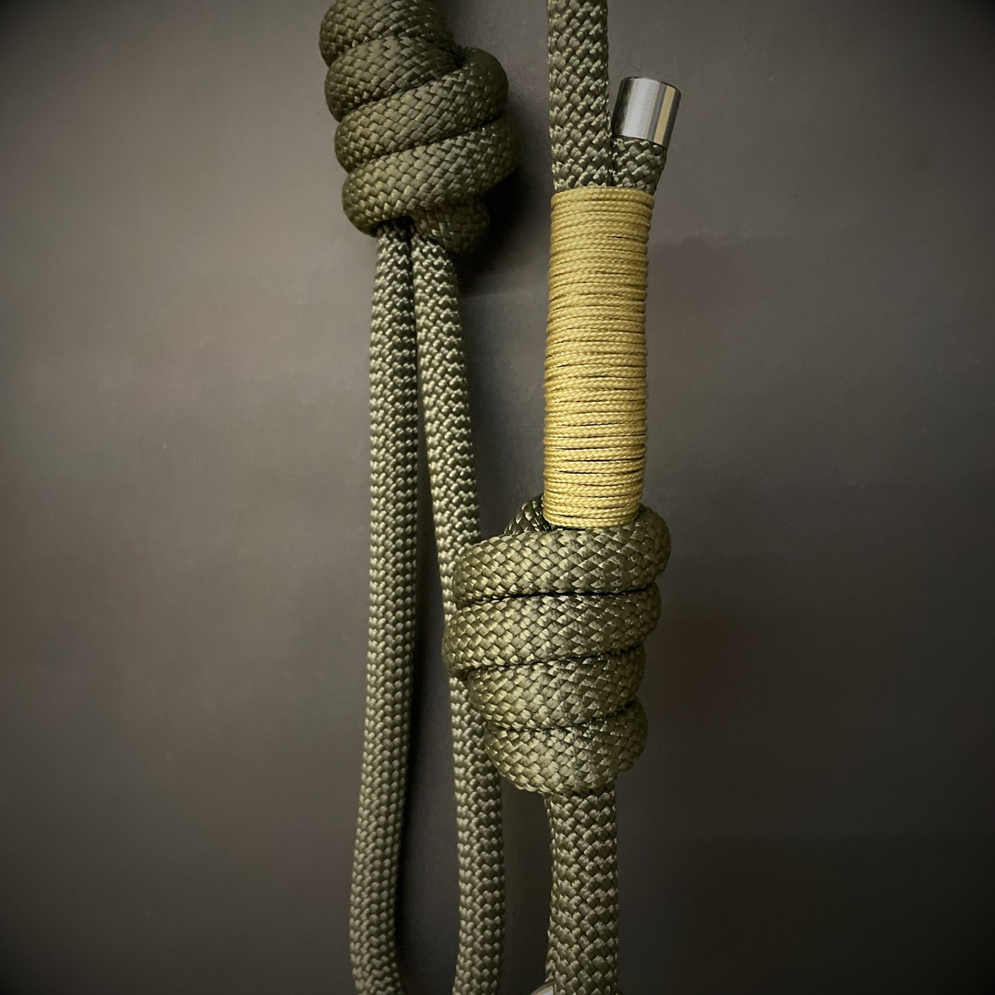 Knotted Dog Lead with Stainless Steel Lobster Clasp and 275 Wrap
