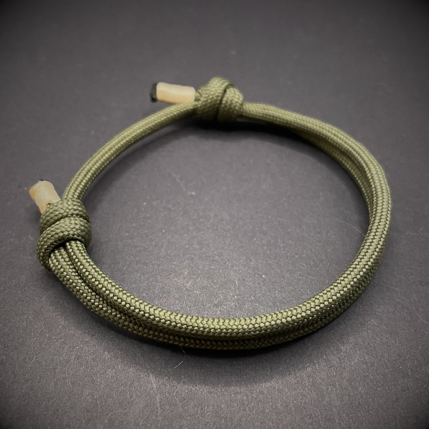 Adjustable Paracord Bracelet with Wrapped Ends