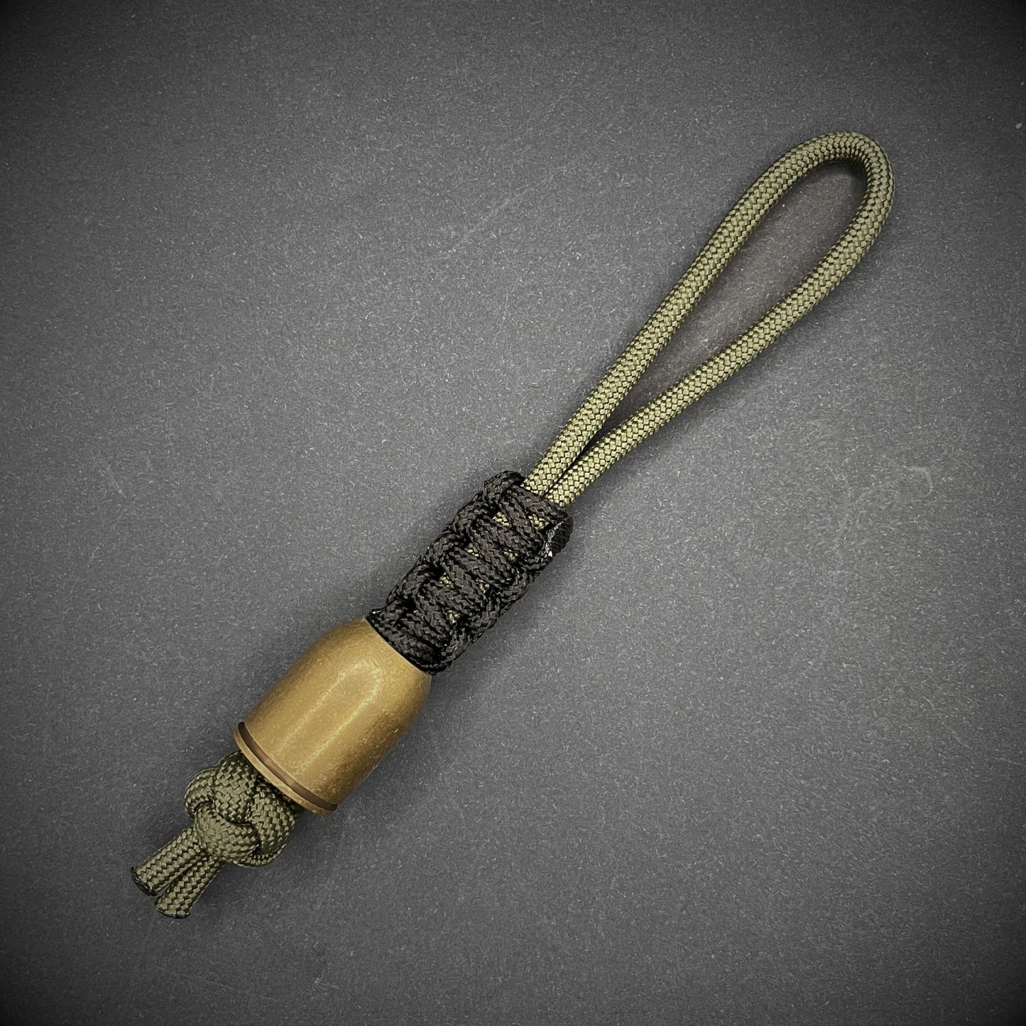 550 Paracord Knife Lanyard with Heavy Bullet EDC Bead | Style 10