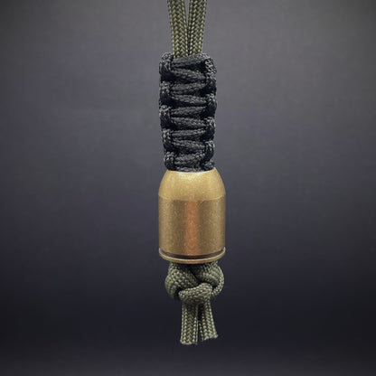 550 Paracord Knife Lanyard with Heavy Bullet EDC Bead | Style 10