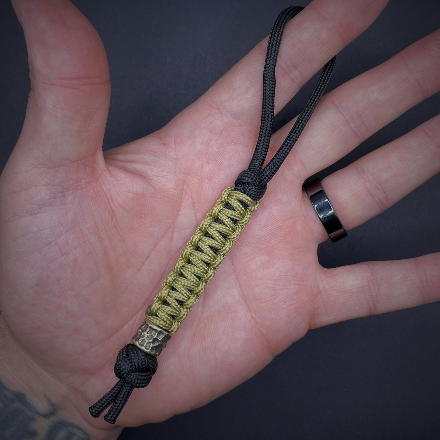 550 Paracord Knife Lanyard with EDC Beads | Style 7