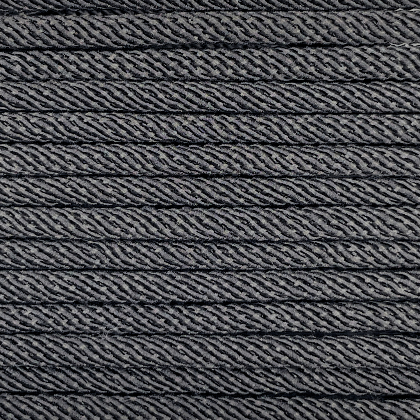 Close-up image of Black 5mm Milan Rope, showcasing the vibrant colour and texture of the material.