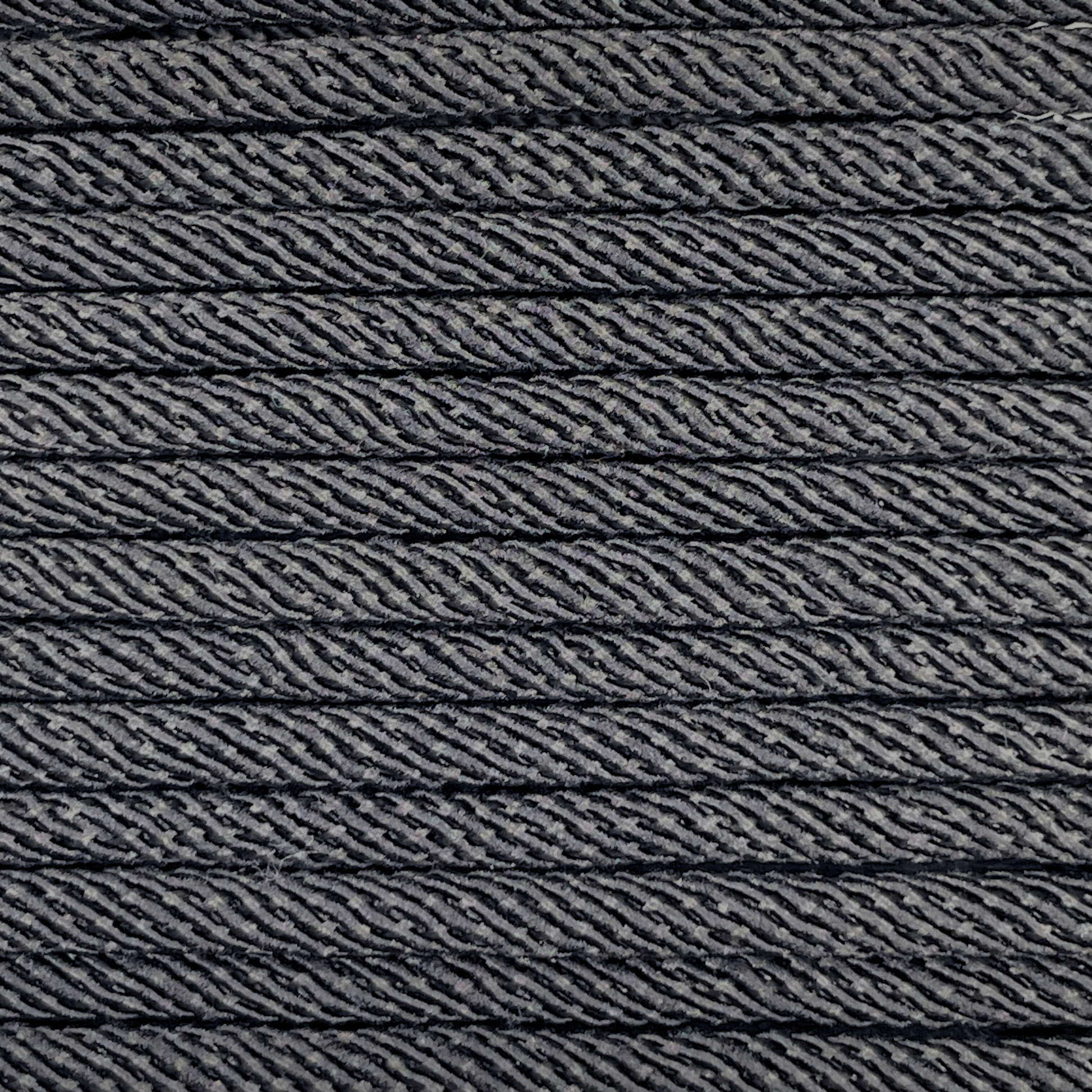Close-up image of Black 5mm Milan Rope, showcasing the vibrant colour and texture of the material.