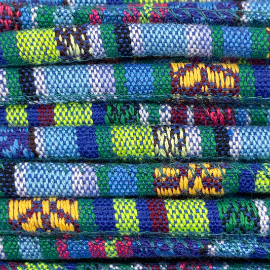 Close-up image of 6mm Boho Rope, showcasing the vibrant colour and texture of the material.