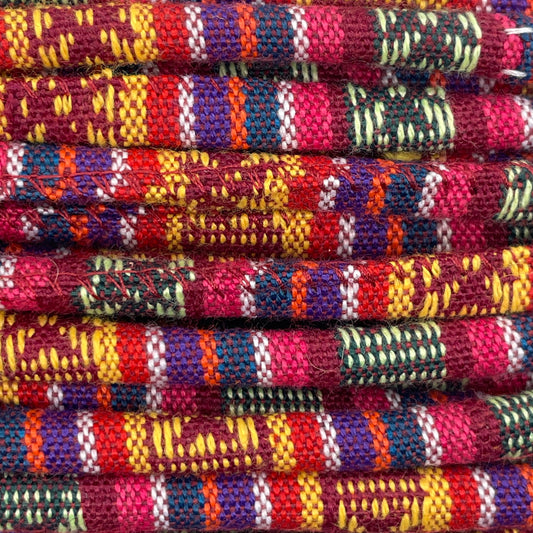 Close-up image of 6mm Boho Rope, showcasing the vibrant colour and texture of the material.