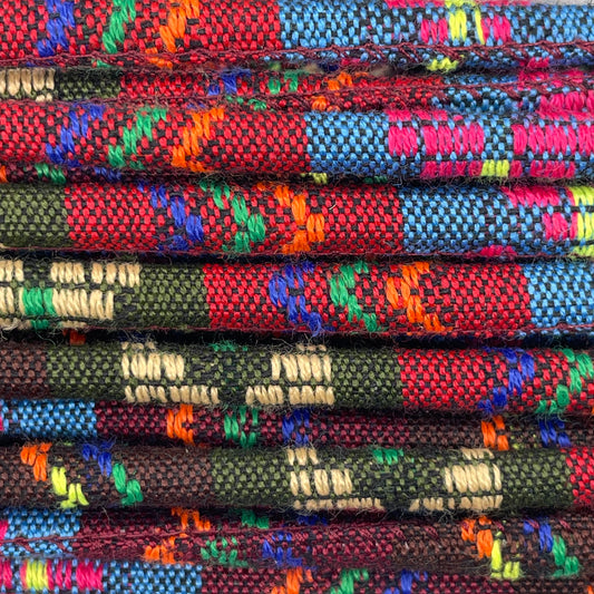 Close-up image of 6mm Boho Rope, showcasing the vibrant colour and texture of the material.