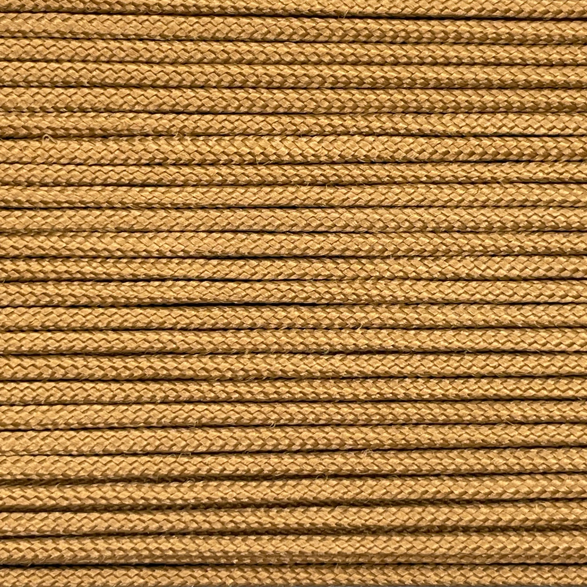 Close-up image of Brown 275 Paracord, showcasing the vibrant colour and texture of the material.